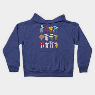 Colorful Mushrooms Kids Hoodie